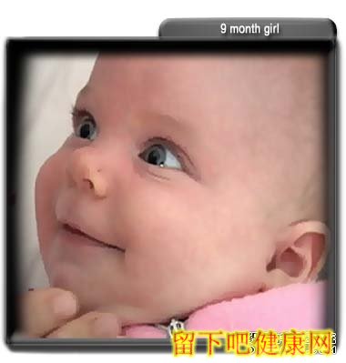 九个月的女婴